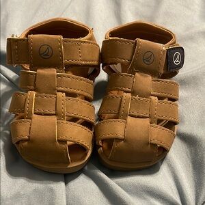 Brown Kids Sperry Sandals